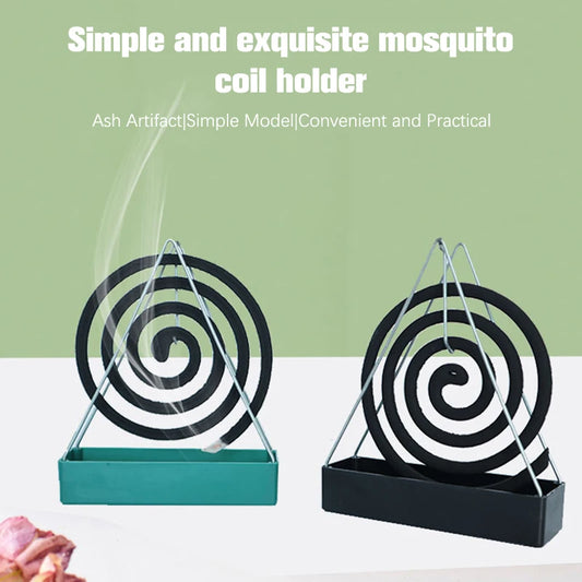 Iron Mosquito Coil Holder Incense Holders Coil Incense Burner Frame Modern Repellent Incense Rack for Household Bedroom Patio