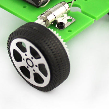 1 Set Mini Solar Powered Toy Diy Car Kit For Children