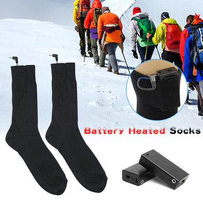 3V Thermal Cotton Heated Socks Men Women Battery