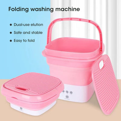 Folding Washing Machine For Clothes With Dryer Bucket