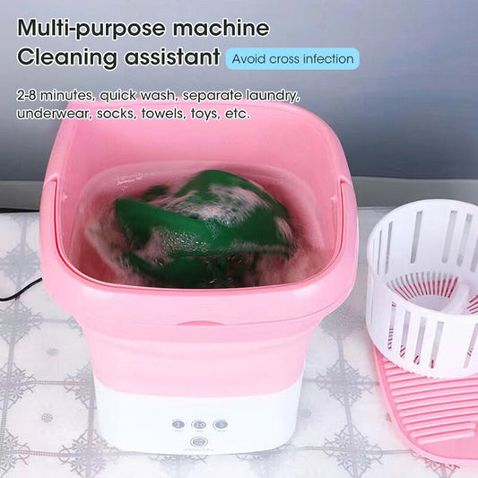 Folding Washing Machine For Clothes With Dryer Bucket