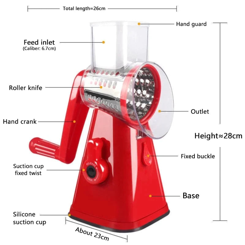 Multifunctional Vegetable Cutter Slicer Kitchen Roller Gadgets Tool